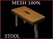 T-3D Creations [ WOOD STOOL ] MESH - Full Perm -
