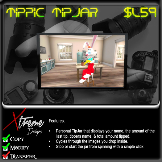 Xtreme 3D TipPic TipJar - Tip Picture Tip jar -