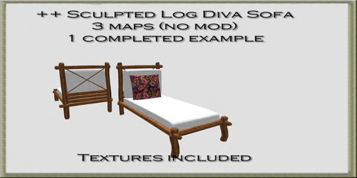 ++ Sculpted Log Diva Sofa