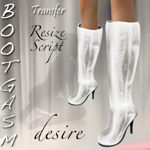 Bootgasm Desire Boots White