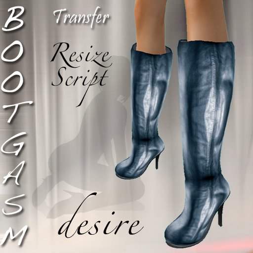 Bootgasm Desire Boots Steel Blue