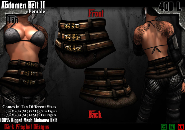 DPD - Abdomen Belt II Female: Tan