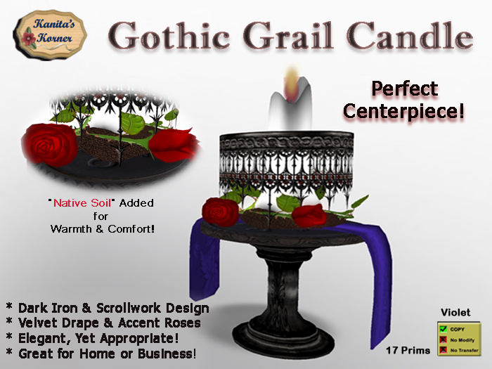 KK* Gothic Grail Centerpiece - Red