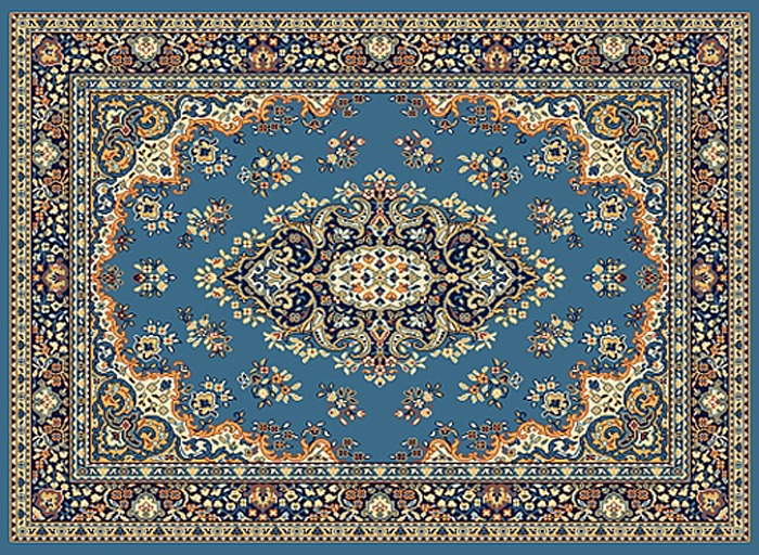 Cerullian Blue Oriental Rug