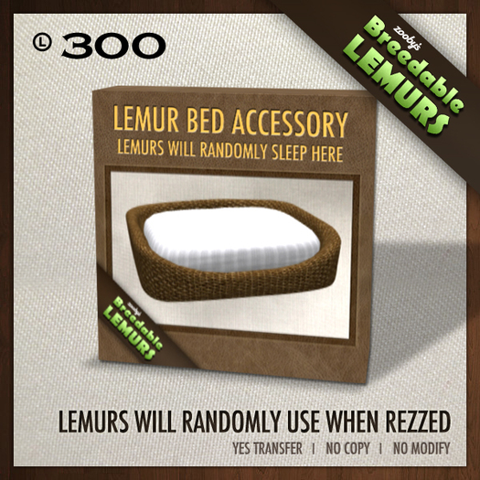 Zooby's - Lemur Bed Threaded Weave