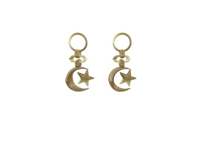 Moon and Star Earrings