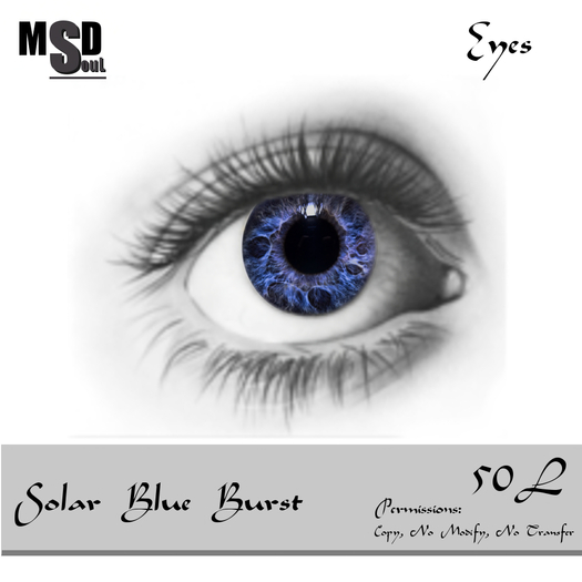 "Solar Burst Blue" by MaSoul Designs