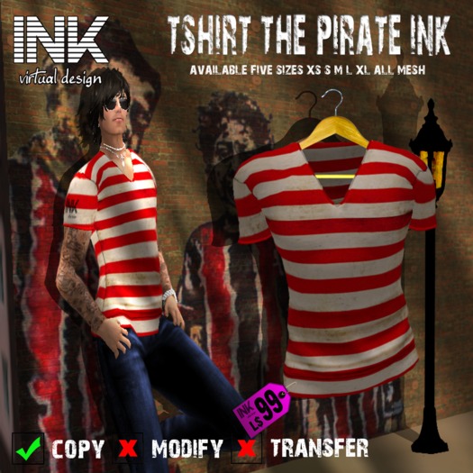 TShirt MESH The Pirate INK