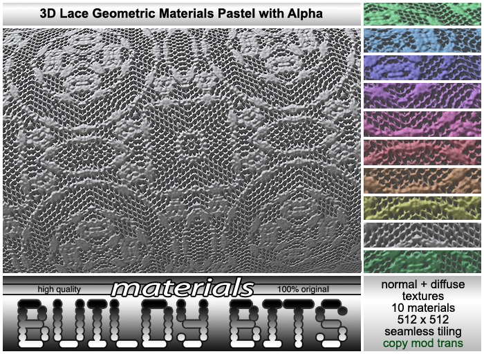 ~Buildy Bits~ Small Bright Ceramic Tiles box