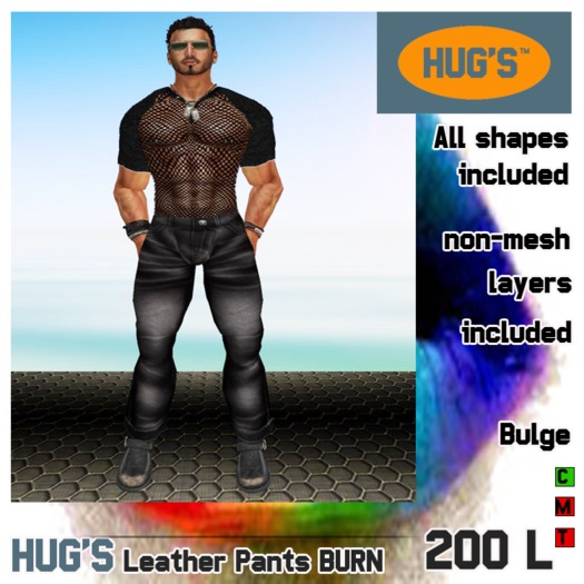 HUG'S Leather Pants BURN