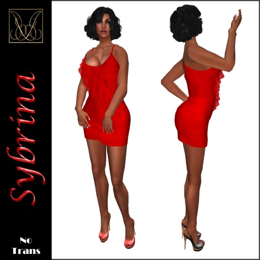 JCD Sybrina Red Mesh Dress