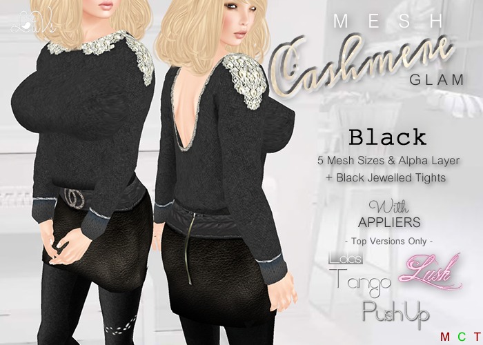 [LuVs] Cashmere Glam Black + Lush Tango Pushup Appliers
