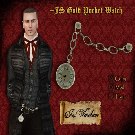 ~JS Gold Pocket Watch