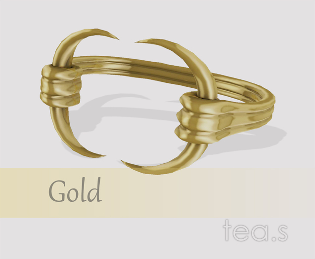 [tea.s] Claw Cuff Bracelet - Gold