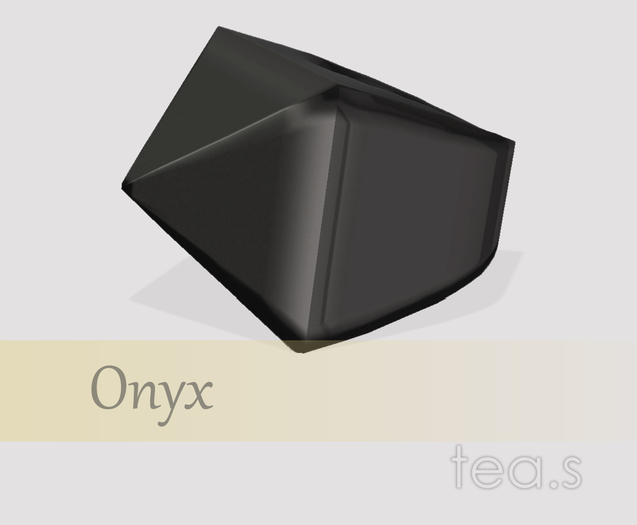 [tea.s] Pyramid Ring - Onyx