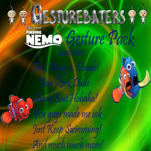 Finding Nemo Gestures