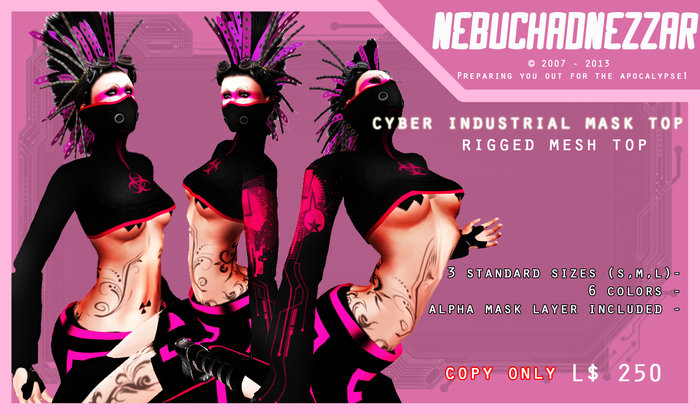 NDN - Cyber Industrial Mask Top