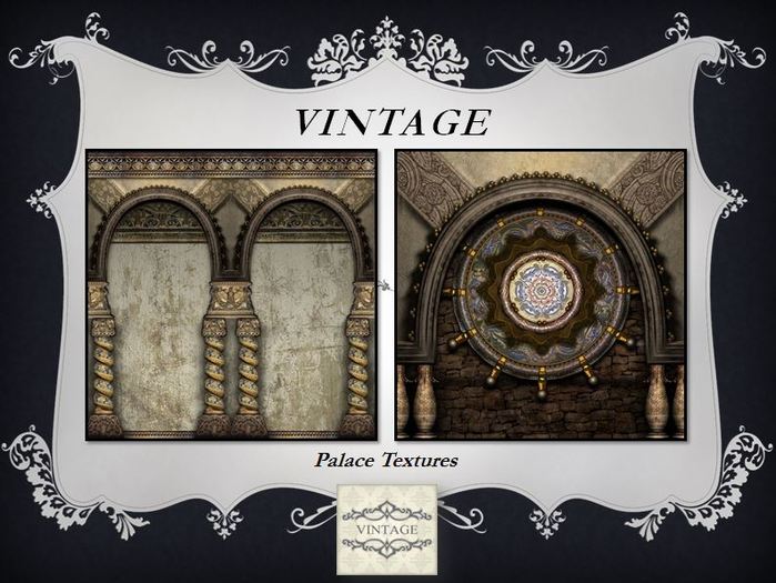 five Vintage Palace Textures