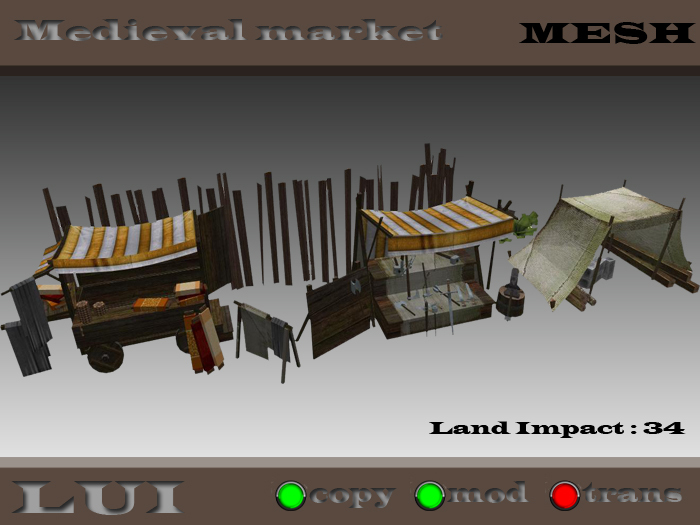 <LUI>Medieval flea market [Mesh] CM