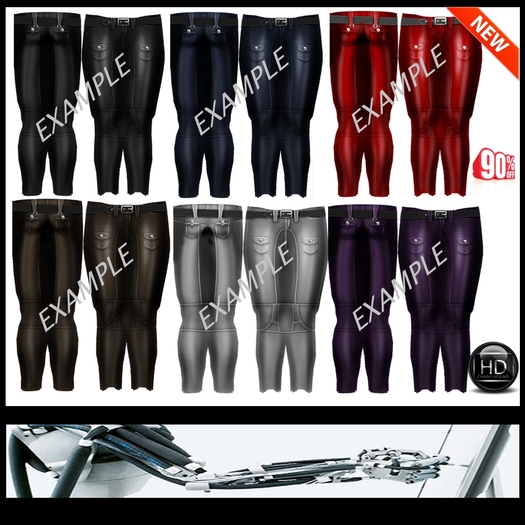 Pants Unisex Template 90 % off