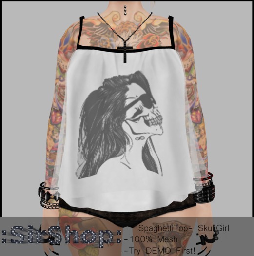 :SirShop: SpaghettiTop- SkullGirl