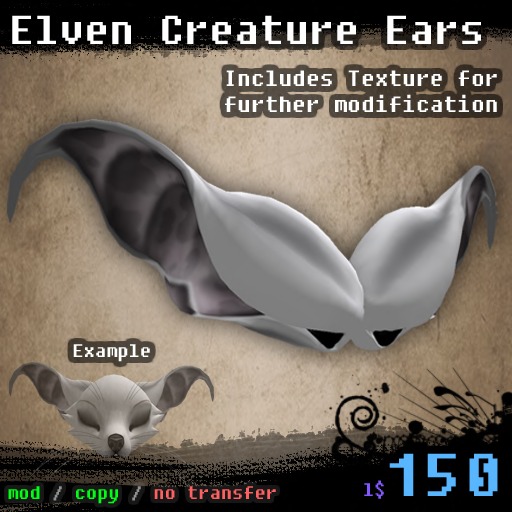 . : chimera : . Elven Creature Ears