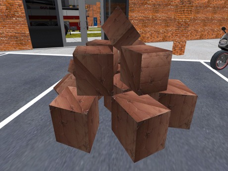 Second Life Marketplace - illegal goods pile boxes