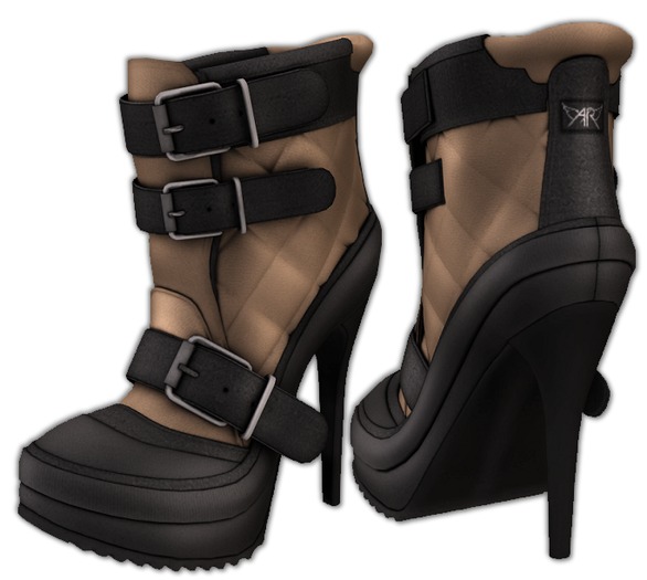 AngelRED - Mesh Meli Boot Heels [Sand]