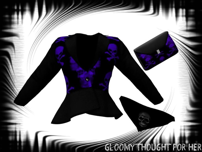 ^^GT^^ Pirate Skull  mauve Outfit