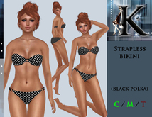 *Keresma* Bikini - Black polka