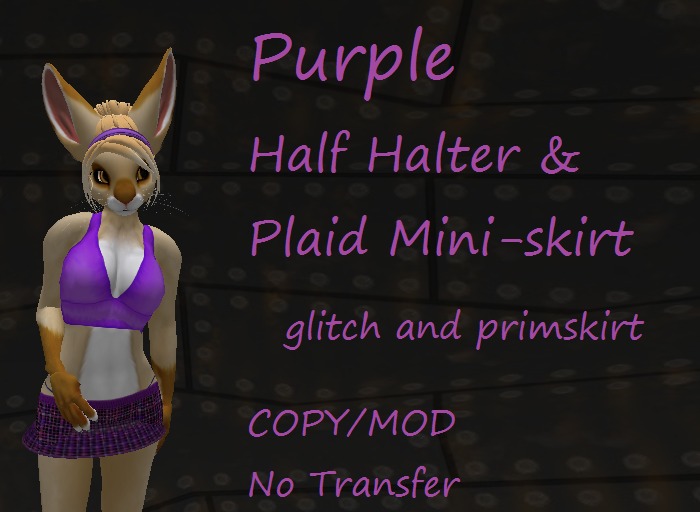 Mini Skirt - Purple Plaid