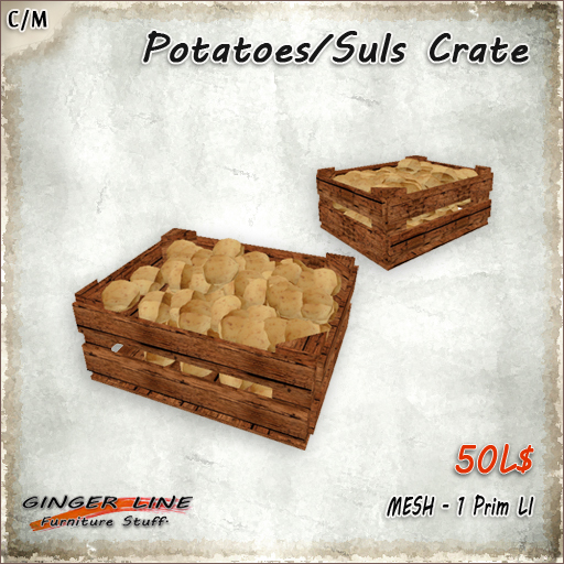 [Ginger Line] Potatoes / Suls Crate, 1 prim LI