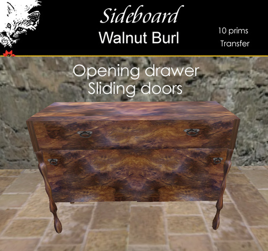 Sideboard in Walnut Burl