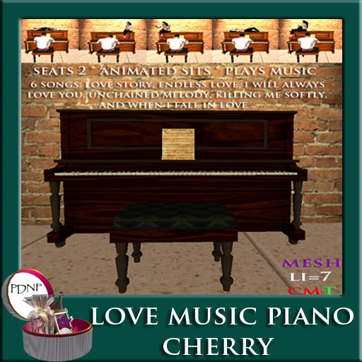 PDN: Love Music Piano Cherry Boxed