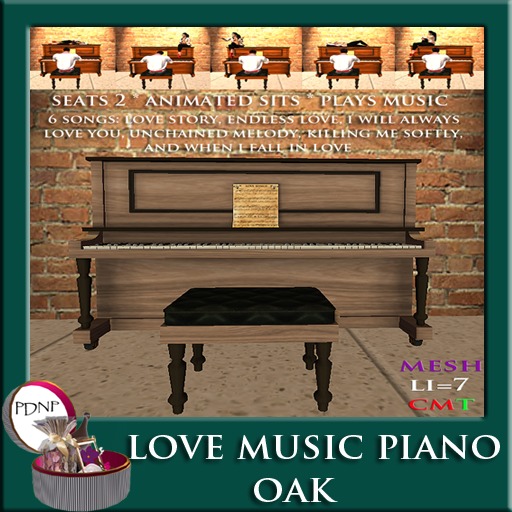 PDN: Love Music Piano Oak Boxed