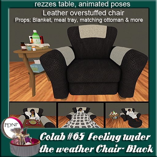 PDN: Feeling Under the Weather Chair Black colab65