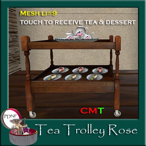 PDN: Tea Trolley Rose Boxed