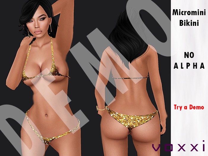 .::voxxi::. DEMO [Lex] Micromini Bikini Gold