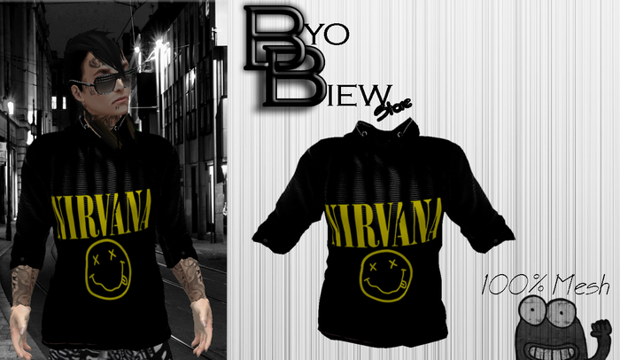::[BB] ByoBiew Mesh Men's Long Sleeve Hooded "Nirvana"