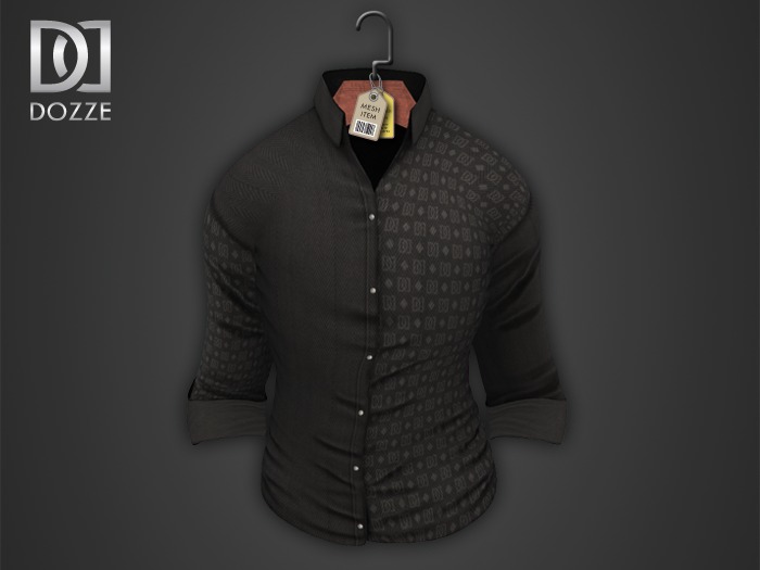 DOZZE - Casual Shirt *MESH* (Grey)