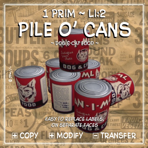 !:P:! * Pile o' Cans ~ Cat & Dog Food