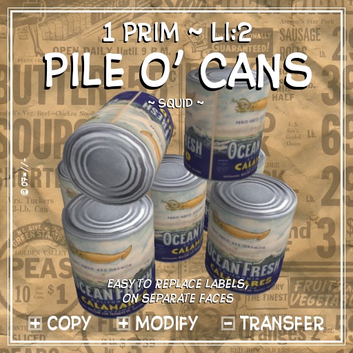 !:P:! * Pile o' Cans ~ Squid