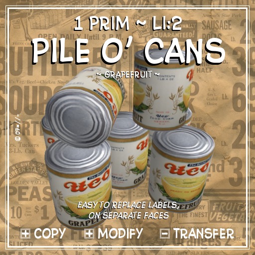 !:P:! * Pile o' Cans ~ Grapefruit