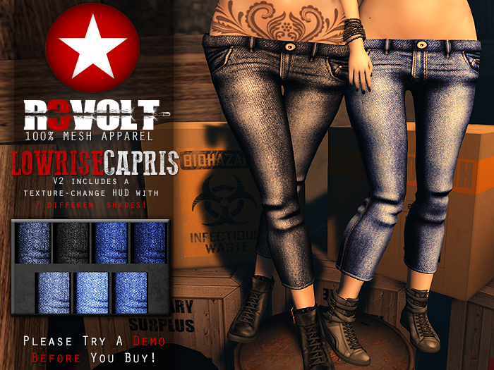 [R3] - Lowrise Capris [V2]