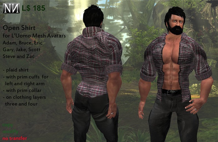 Norbo's L'Uomo Clothing: Open Shirt: plaid