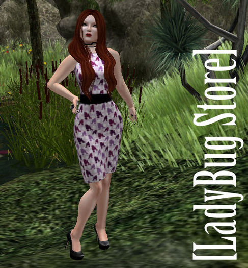 [LadyBug Store] Pencil Dress Kneeup Poodle II