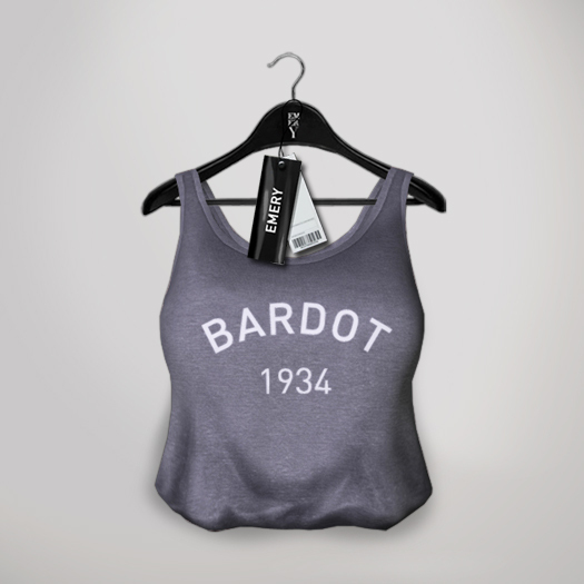Emery - Top Bardot Gray