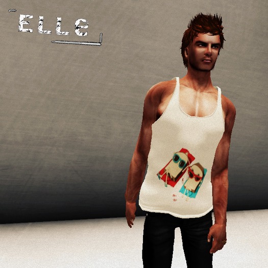 [Elle] MESH Mens Toasted Tank