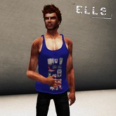 [Elle] Mens Mesh Pixel of Childhood Tank