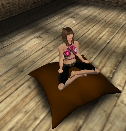 Funky Punk Meditation Cushion Dark Brown